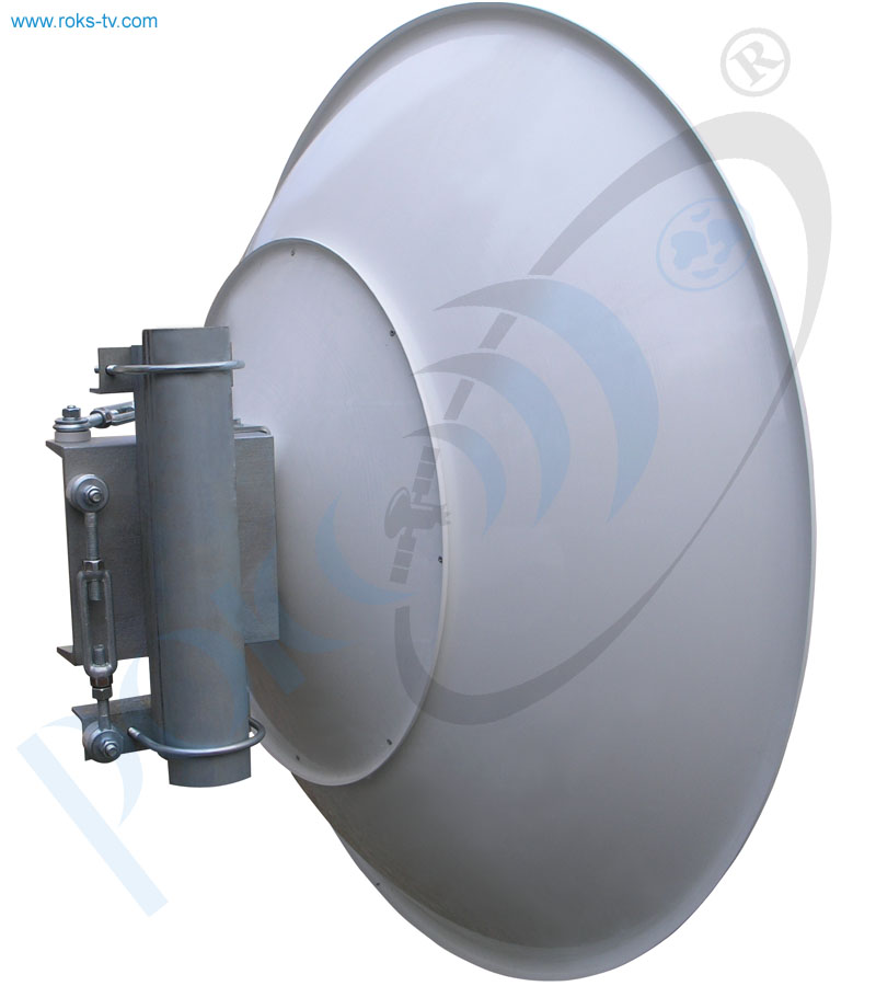 Double reflector link antenna 1.25m rear